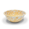 Enamelware Splatter Cereal Bowl | Yellow & White